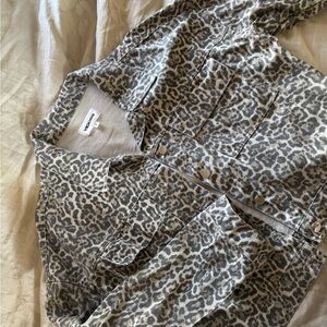 Leopard Print Denim Jacket “Vigoss”